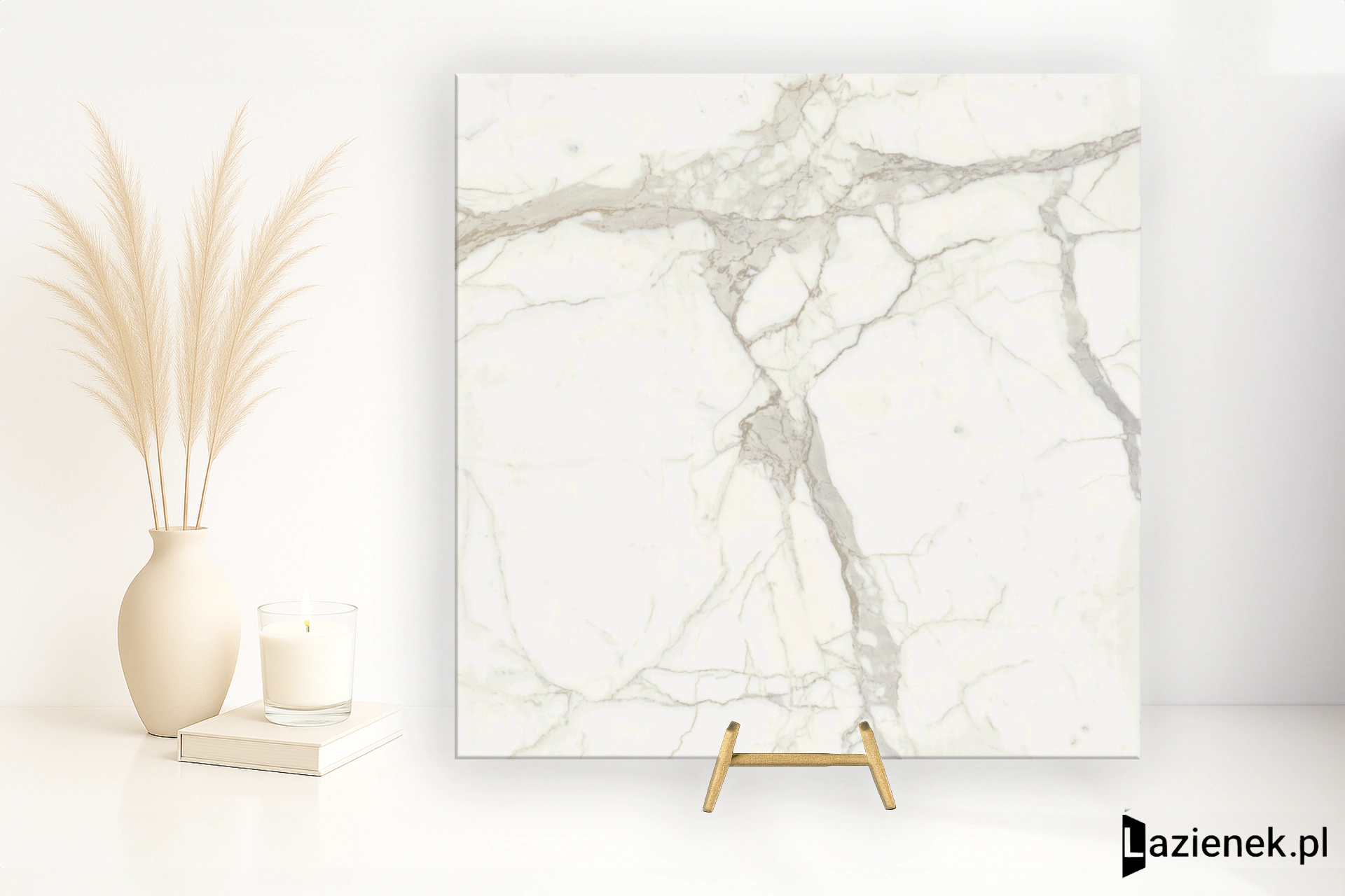 Graniti Fiandre Marble Active Calacatta antybakteryjna 60x60 cm gr. 8 mm - płytka rektyfikowana / IAS1958X860